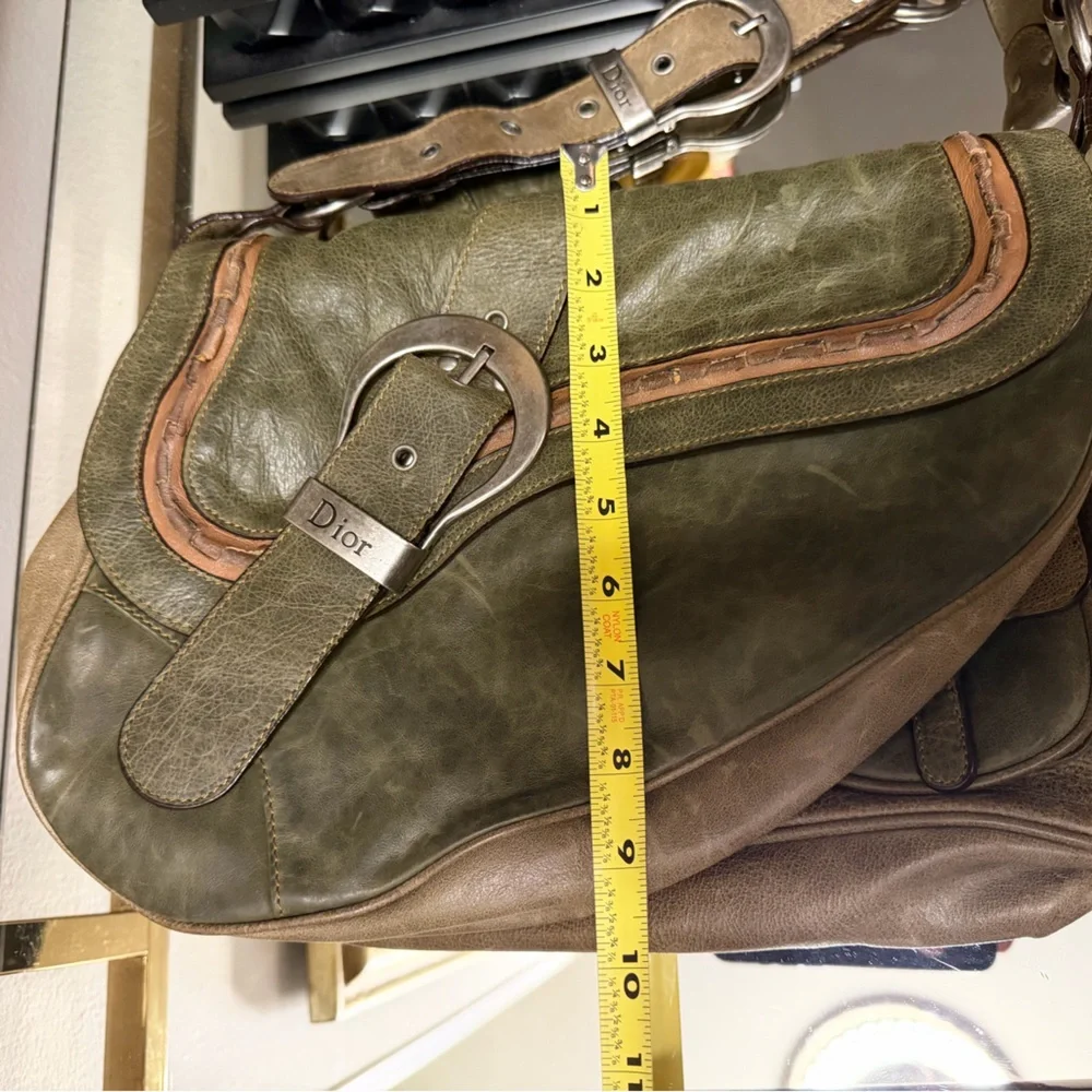DIOR GAUCHO SADDLE  LARGE HANDBAG Limited edition color - Picture 14 of 15
